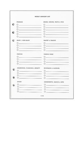 Inserto para carpeta meal planner insert en color blanco talla all - STIL - Modalova