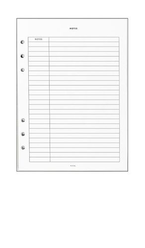 Inserto para carpeta notes insert en color blanco talla all - STIL - Modalova