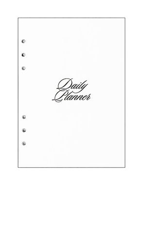 Inserto para carpeta undated daily planner insert en color blanco talla all - STIL - Modalova