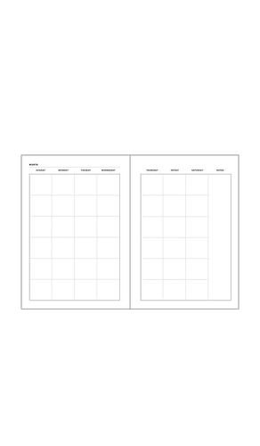 Inserto para carpeta undated weekly planner insert sunday en color blanco talla all - STIL - Modalova