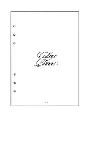 Inserto para carpeta college planner insert en color blanco talla all - STIL - Modalova