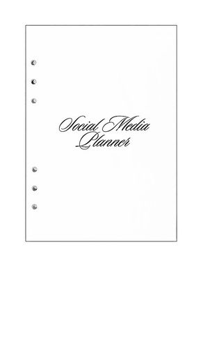 Inserto para carpeta social media planner insert en color blanco talla all - STIL - Modalova