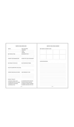 Inserto para carpeta social media planner insert en color blanco talla all - STIL - Modalova