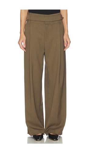 Sartoria Belted Trouser in Chocolate. - size 1/S (also in 2/M) - SIR. - Modalova