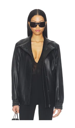 Oversized Leather Bomber in . Size L. Also in M, XS - Soia & Kyo - Modalova