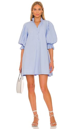 Focus Pleat Smock Mini Dress in Baby Blue. - size L (also in M, S) - SOVERE - Modalova