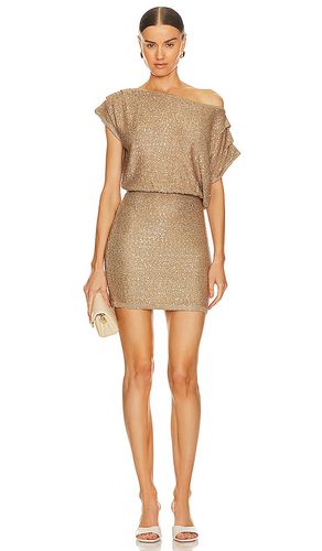 Gleam Mini Dress in Metallic Gold. - size M (also in S) - SOVERE - Modalova