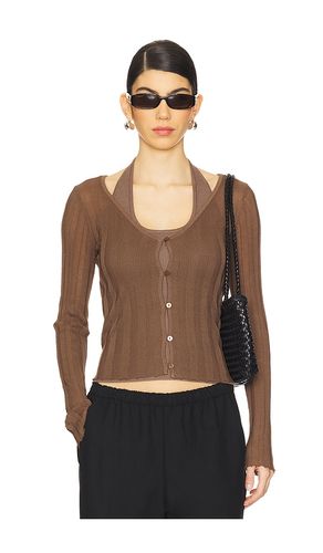Duality Knit Cardi Set in Brown. - size L (also in M, S) - SOVERE - Modalova