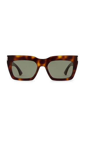 Rectangular sunglasses in color brown size all - Saint Laurent - Modalova