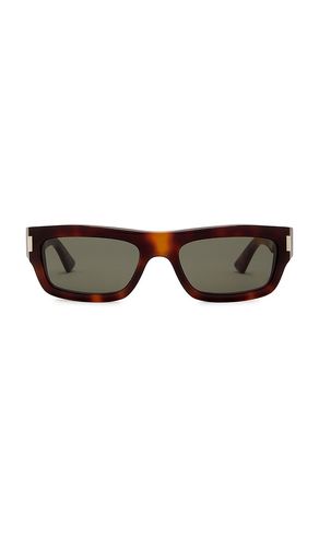 Rectangular Sunglasses in Brown - Saint Laurent - Modalova