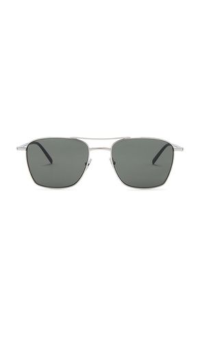 SL Logo Pilot Sunglasses in Metallic Silver - Saint Laurent - Modalova