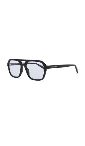 SL Logo Rectangular Sunglasses in - Saint Laurent - Modalova