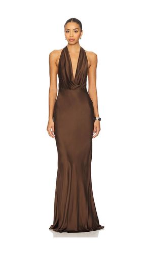 Pearl Gown in Chocolate. - size 10 (also in 12, 4, 6) - SAU LEE - Modalova
