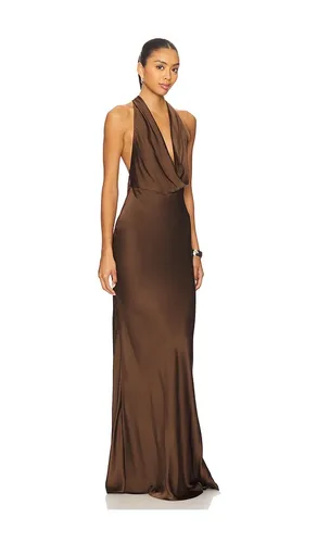 Pearl Gown in Chocolate. - size 10 (also in 12, 14, 2, 4, 6, 8) - SAU LEE - Modalova
