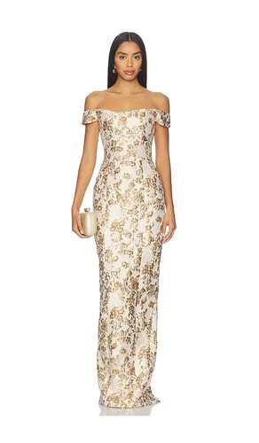 Joanna Jacquard Gown in . Size 0. Also in 00, 4, 6 - SAU LEE - Modalova