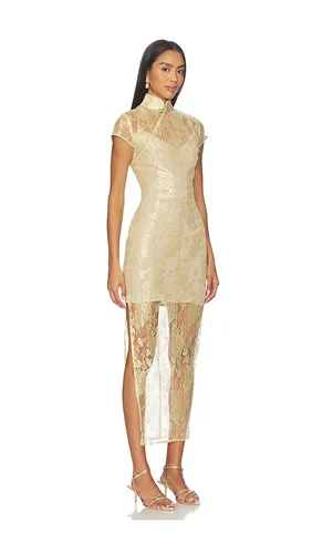 Malia Lace Dress in Yellow. - size 00 (also in 8) - SAU LEE - Modalova
