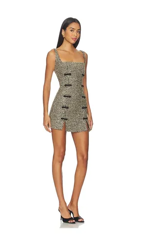 Aidan Tweed Dress in Metallic Gold. - size 2 (also in 8) - SAU LEE - Modalova