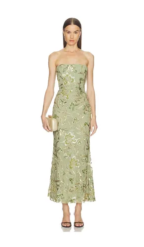 Sable Dress in Sage,Metallic Bronze. - size 00 (also in 0, 6) - SAU LEE - Modalova