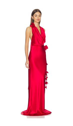 Delphine Satin Gown in Red. - size 6 (also in 8) - SAU LEE - Modalova