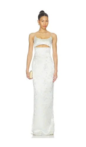 Constance Jacquard Gown in Slate. - size 0 (also in 10, 12, 4, 6, 8) - SAU LEE - Modalova