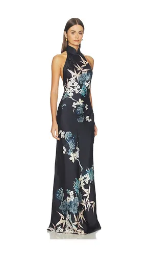 Gillian Satin Gown in Black. - size 0 (also in 00, 10, 12, 2, 4, 6, 8) - SAU LEE - Modalova