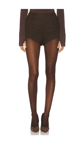Niki Suede Short in Brown. - size 0 (also in 10, 12, 2, 4, 6, 8) - SAU LEE - Modalova