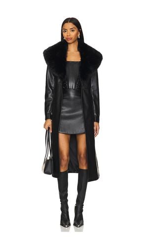 Simone Faux Leather Coat in . - size 0 (also in 2, 4, 6, 8) - SAU LEE - Modalova