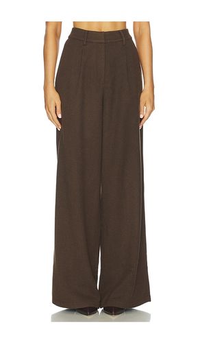 Neve Wool Pant in Brown. - size 0 (also in 10, 2, 4, 6, 8) - SAU LEE - Modalova