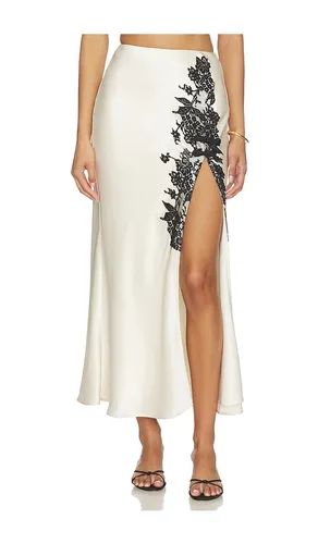 Elva Satin Skirt in White. - size 2 (also in 0, 4, 6) - SAU LEE - Modalova