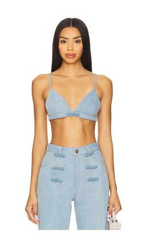 Cleo Denim Bralette in . Size 10. Also in 12 - SAU LEE - Modalova