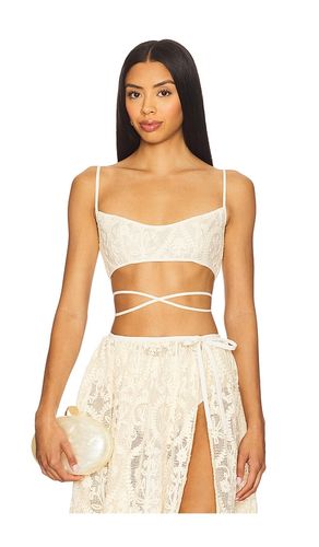 Amare Bralette in Cream. - size 10 (also in 12, 4, 6, 8) - SAU LEE - Modalova