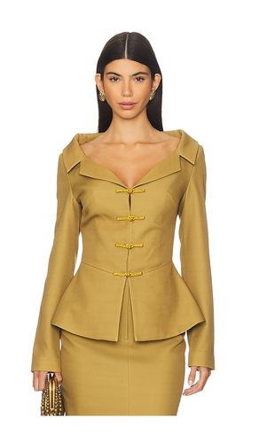 Nicola Crepe Top in Olive. - size 0 (also in 10, 2, 4, 6, 8) - SAU LEE - Modalova