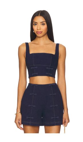 Bridgette Denim Top in Blue. - size 0 (also in 2, 4, 6, 8) - SAU LEE - Modalova