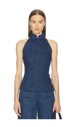 Ezra Denim Top in . Size 0. Also in 00, 2, 6, 8 - SAU LEE - Modalova