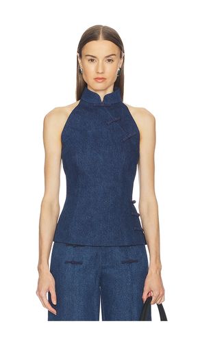 Ezra Denim Top in . Size 0. Also in 2, 6, 8 - SAU LEE - Modalova