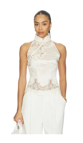Elva Satin Top in White. - size 0 (also in 12, 2) - SAU LEE - Modalova