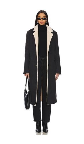 Sherpa Dimes Coat in Black. - size L (also in S, XL, XS) - Still Here - Modalova