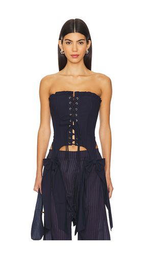 The A La Mode Corset in Navy. - size 1X (also in 2X, 3X, 4X, 5X, 6X, S, XL, XXL) - Selkie - Modalova