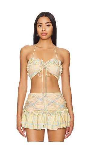 The Cherry On Top Bikini Top in Yellow. - size 2X (also in 3X, 4X, 5X, 6X, S) - Selkie - Modalova