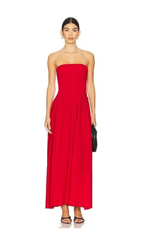 The Strapless Soglio Dress in Red. - size L (also in M, S, XL) - Solid & Striped - Modalova