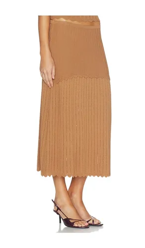 The Amara Skirt in Brown. - size M (also in S, XL, XS) - Solid & Striped - Modalova