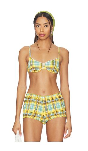 The Daphne Bikini Top in Yellow,Blue. - size M (also in S, XS) - Solid & Striped - Modalova