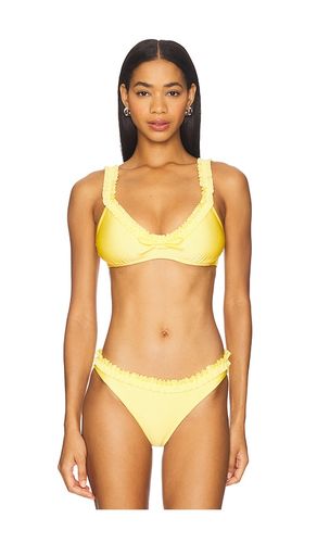 The Cassidy Bikini Top in Yellow. - size L (also in M, S, XS) - Solid & Striped - Modalova