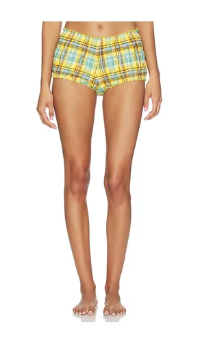 The Mimi Short in Yellow,Blue. - size L (also in M, S, XL) - Solid & Striped - Modalova