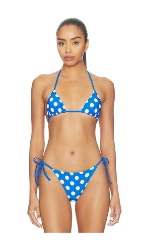 The Iris Reversible Bikini Top in Blue. - size M (also in S, XS) - Solid & Striped - Modalova