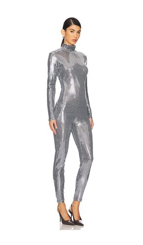 Disco Jumpsuit in Metallic Silver. - size L (also in M, S, XS) - Shoreditch Ski Club - Modalova
