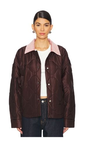 Niah Quilted Jacket in Brown. - size L (also in M, S) - Shoreditch Ski Club - Modalova