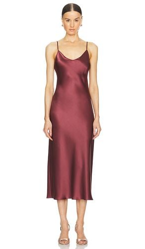 Taylor Bias Cut Dress in Burgundy. - size L (also in M, S) - SABLYN - Modalova