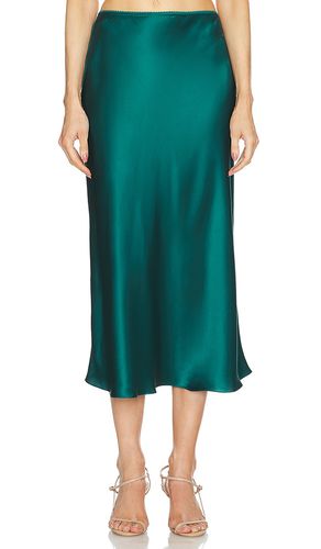 Miranda B Scallop Trim Bias Cut Skirt in Teal. - size L (also in M, S, XS) - SABLYN - Modalova