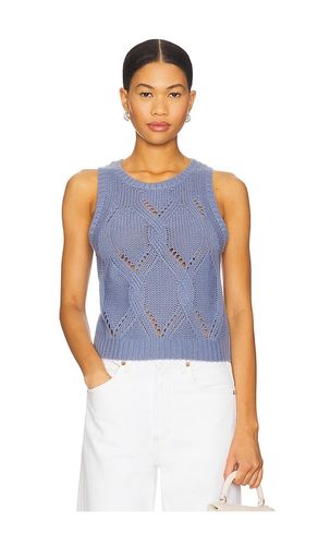 Kara Knit Tank Top in Blue. - size L (also in M, S) - SABLYN - Modalova